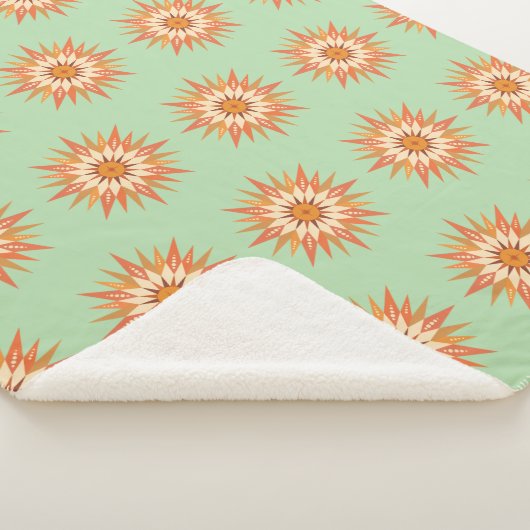 Sunburst Boho Sherpa Blanket Sherpa Deken (3/4)