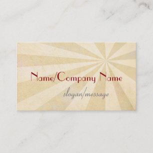 sunburst business card template ecru shabby chic visitekaartje