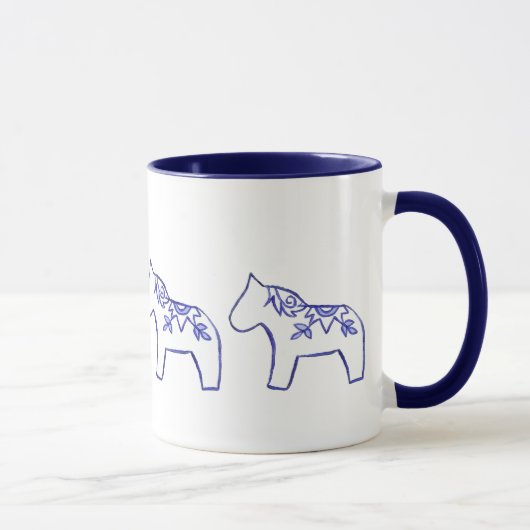 Sunburst Dala Hors Mug (Droite)