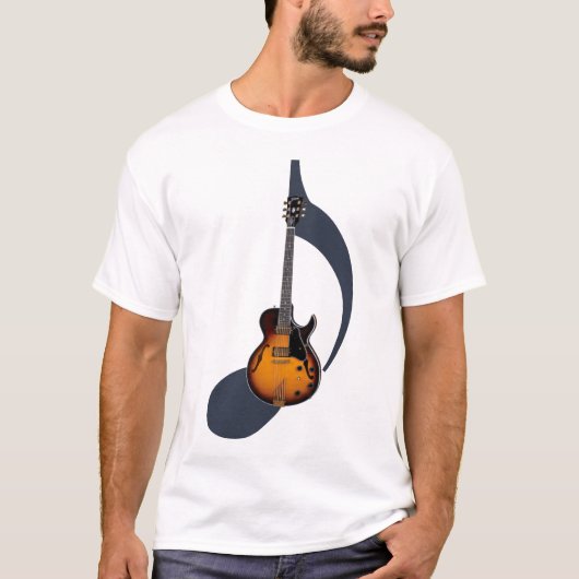 Sunburst Electric Guitar Note Shirt (Voorkant)
