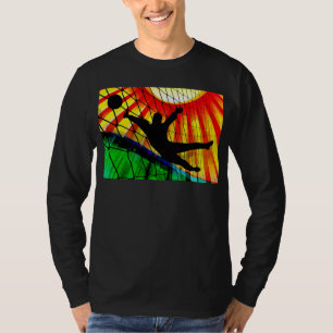 Sunburst en Net Soccer Goalie T-shirt