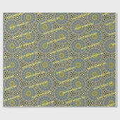 Sunburst Flower Vaderdag Cadeaupapier (Vlak)