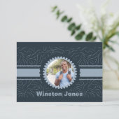 Sunburst Foto Dank je wel Kaart (Staand voorkant)