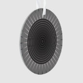 Sunburst géométrique moderne - Hématite foncé gris (devant)