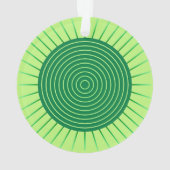 Sunburst géométrique moderne - Vert émeraude et ch (dos)