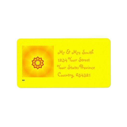Sunburst Labels (Voorkant)