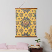 Sunburst Mandala-patroon Hangend Wandkleed (Slaapkamer)