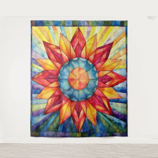 Sunburst Medallion Quilt Wandkleed