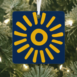 Sunburst Metalen Ornament
