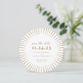 Sunburst Modern Save The Date (Staand voorkant)
