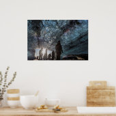 Sunburst on people in Ice Cave Poster (Keuken)