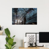 Sunburst on people in Ice Cave Poster (Thuiskantoor)