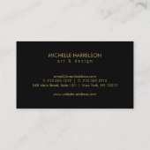 Sunburst or sur Carte de visite Fleurs blanches (Dos)