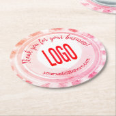 Sunburst Peppermint Snoep Square Paper Onderzetter (Gebogen)