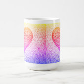 Sunburst Pointillism Coeur café Mug (Centre)