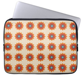 Sunburst Repeat Pattern Design Laptop Sleeve