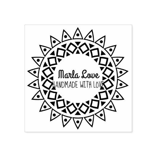 SUNBURST retour adres stempel (Afrduk)