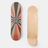  Sunburst Route 66 Skateboard (Voorkant)