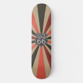  Sunburst Route 66 Skateboard (Voorkant)