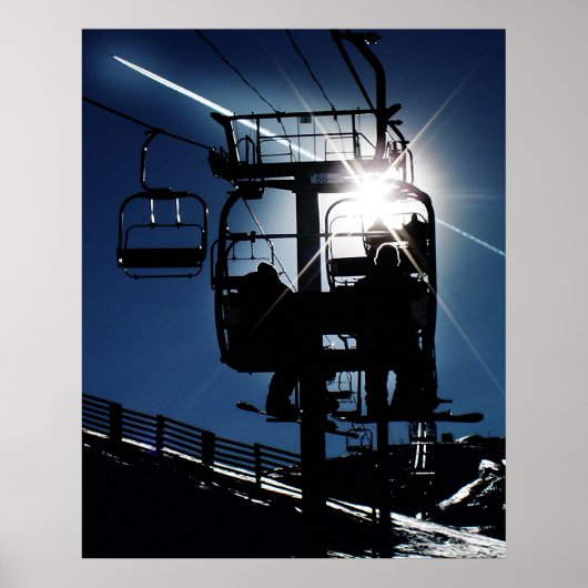 Sunburst Silhouette 68 Poster (Voorkant)
