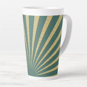 Sunburst stripes posters latte mok