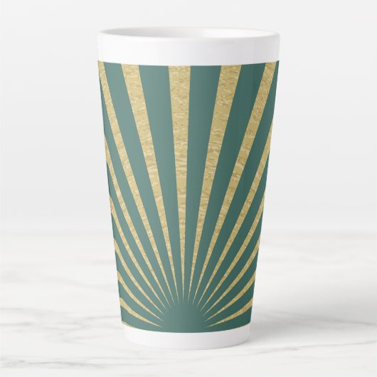Sunburst stripes posters latte mok (Voorkant)