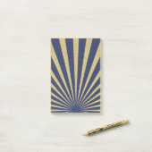 Sunburst stripes posters post-it® notes (Op bureau)