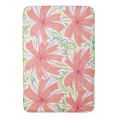 Sunburst Tropical Flower Pattern Bath Mat (Voorkant Verticaal)