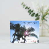 Sunburst zon Palmbomen Florida Briefkaart (Staand voorkant)