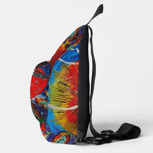 sunburst zonnebloem Sling Bag (Rechts)