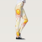Sunbursts Seamless Pattern Leggings (Rechts)