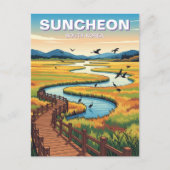 Suncheon Zuid-Korea Briefkaart (Voorkant)