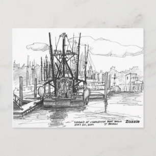 Sundad bij bootbassin, Charleston, Oregon Briefkaart
