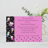 Sundae Shoppe Party Kaart (Staand voorkant)