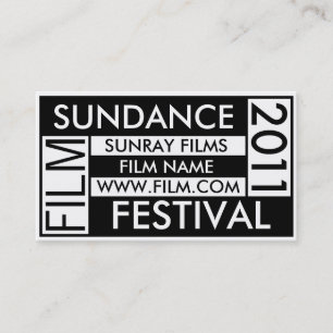 SUNDANCE FILM FESTIVAL 2011 VISITEKAARTJE
