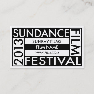 Sundance Film Festival 2013 Visitekaartje