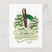 Sundance Mountain Utah Ski logo Briefkaart (Voorkant)
