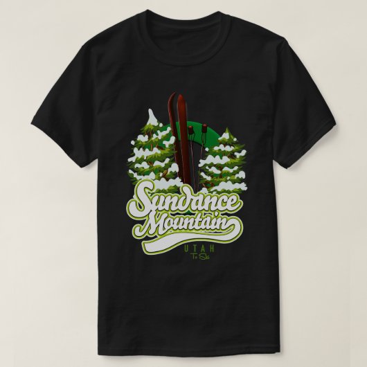Sundance Mountain Utah Ski T-shirt (Design voorkant)