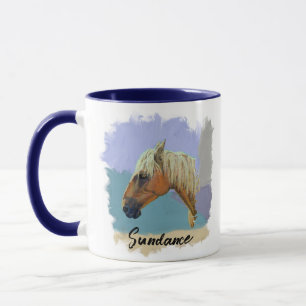 "Sundance" - Paardenportret - Personaliseer uw mok