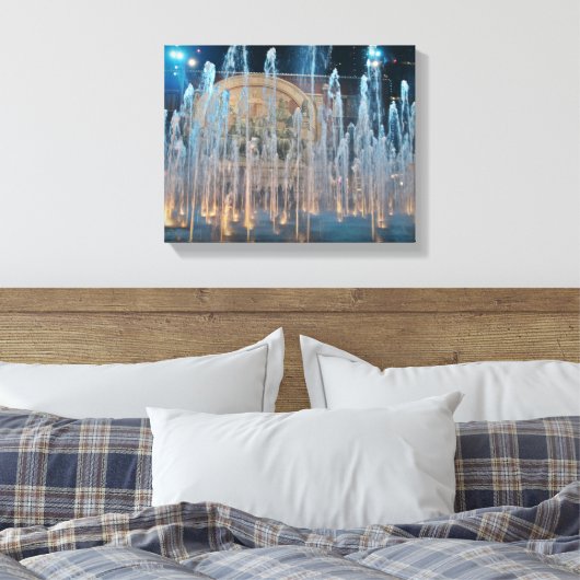 Sundance Square Chisholm Trail Mural Canvas Afdruk (Insitu (Slaapkamer))