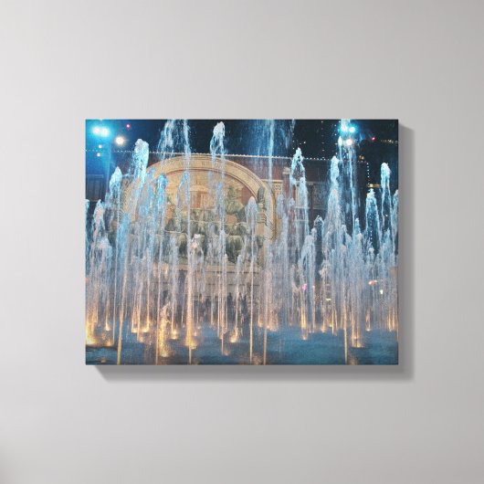 Sundance Square Chisholm Trail Mural Canvas Afdruk (Voorkant)