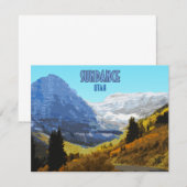 Sundance Utah Mountains Flat Kaart (Voorkant / Achterkant)
