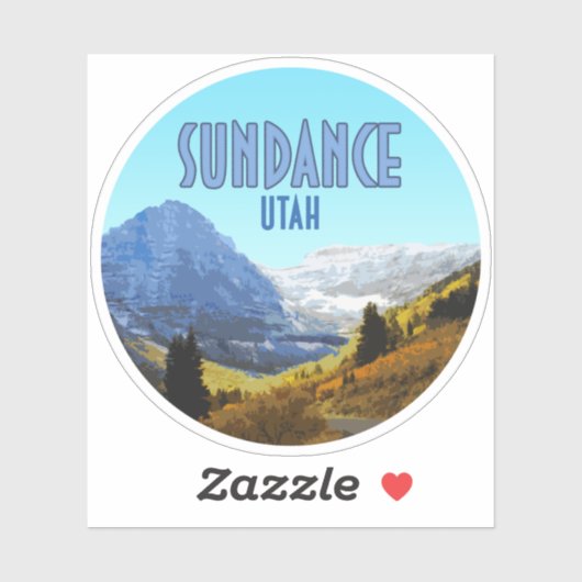 Sundance Utah Mountains  Sticker (Vel)