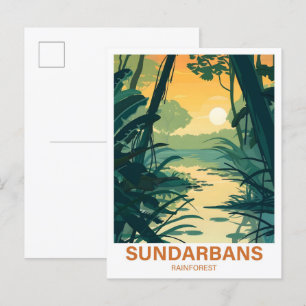 Sundarbans Regenwoud India Bangladesh Reizen Briefkaart