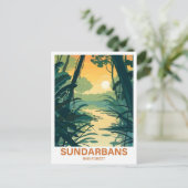 Sundarbans Regenwoud India Bangladesh Reizen Briefkaart (Staand voorkant)