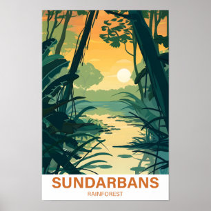 Sundarbans Regenwoud India Bangladesh Reizen Poster