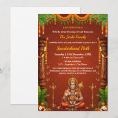  Sundarkand Path Invitation Card Kaart (Voorkant / Achterkant)