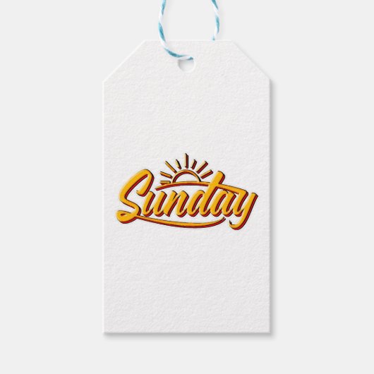 SUNDAY BEST SUMMER CADEAULABEL (Voorkant)