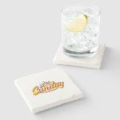 "SUNDAY BEST SUMMER STENEN ONDERZETTER (Zijkant)