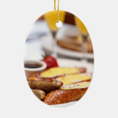 Sunday Brunch Keramisch Ornament (Achterkant)